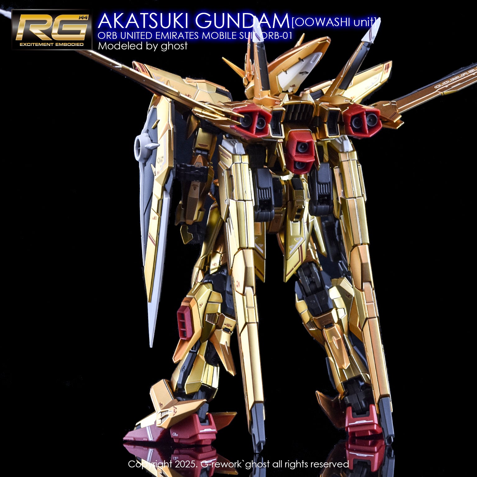 G-Rework Decal - RG ORB-01 Akatsuki Gundam Oowashi Unit Use