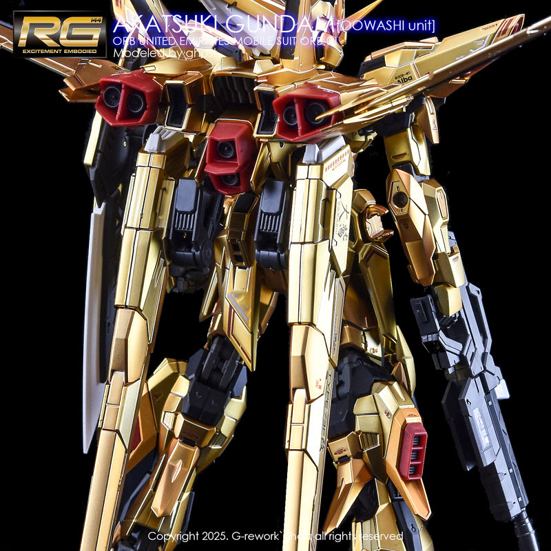 G-Rework Decal - RG ORB-01 Akatsuki Gundam Oowashi Unit Use