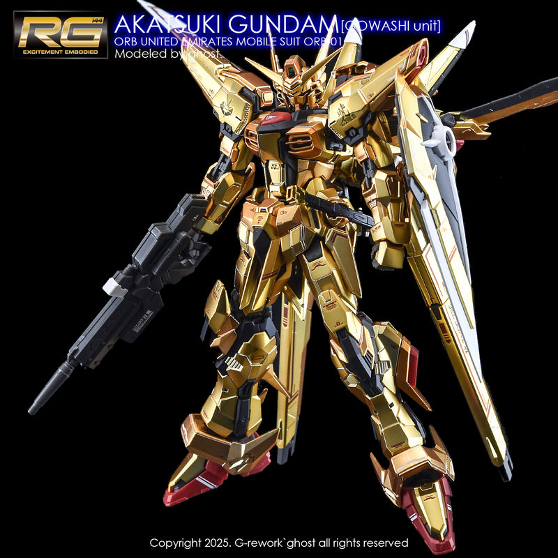 G-Rework Decal - RG ORB-01 Akatsuki Gundam Oowashi Unit Use