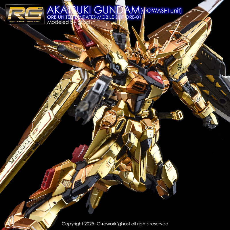 G-Rework Decal - RG ORB-01 Akatsuki Gundam Oowashi Unit Use