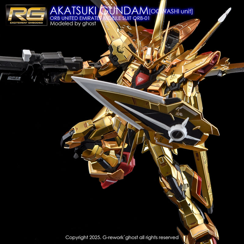 G-Rework Decal - RG ORB-01 Akatsuki Gundam Oowashi Unit Use