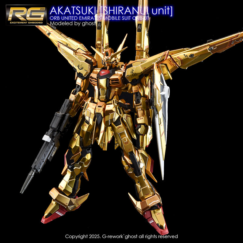 G-Rework Decal - RG ORB-01 Akatsuki Gundam Shiranui Use