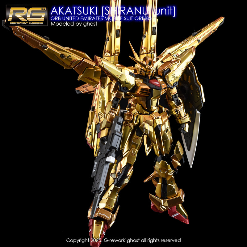 G-Rework Decal - RG ORB-01 Akatsuki Gundam Shiranui Use