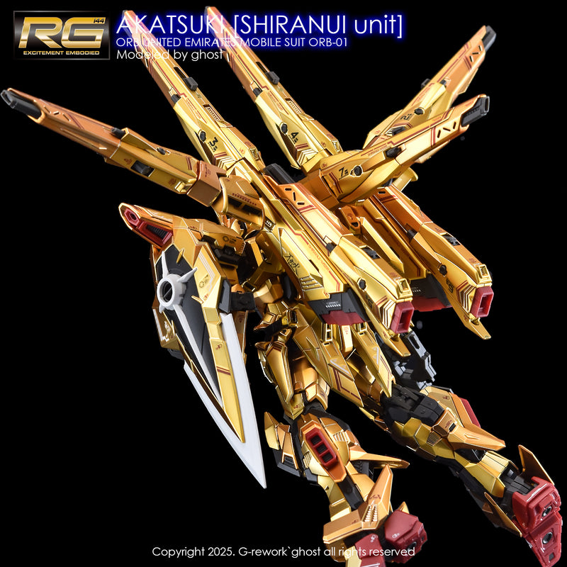 G-Rework Decal - RG ORB-01 Akatsuki Gundam Shiranui Use
