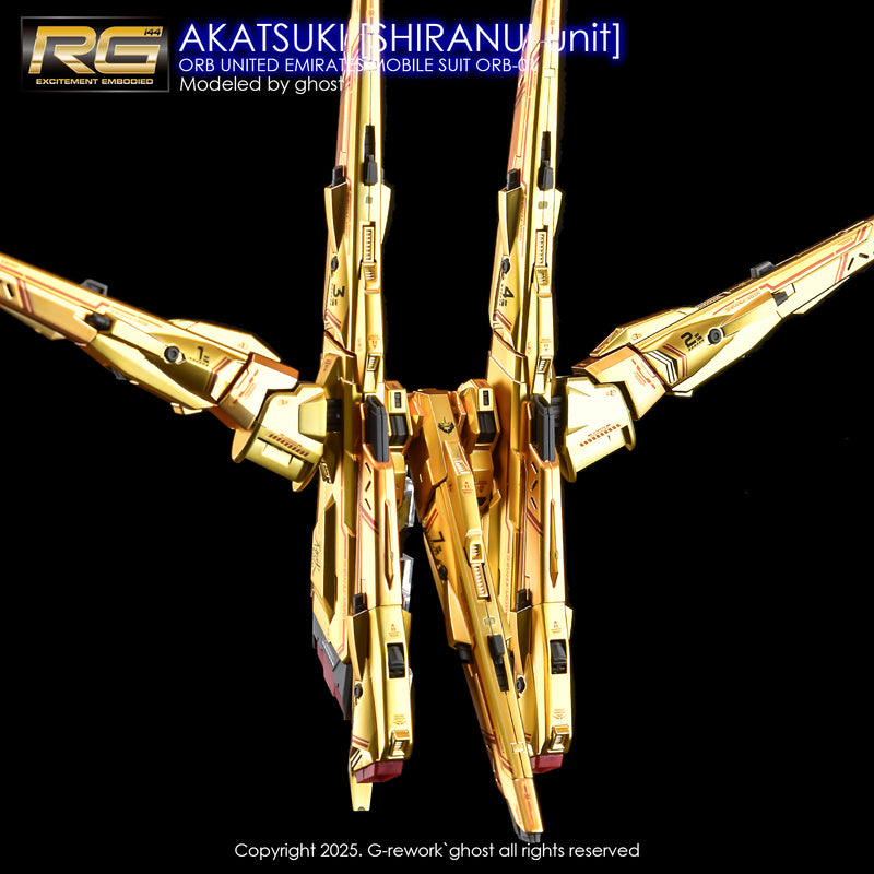 G-Rework Decal - RG ORB-01 Akatsuki Gundam Shiranui Use