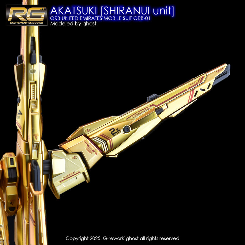 G-Rework Decal - RG ORB-01 Akatsuki Gundam Shiranui Use