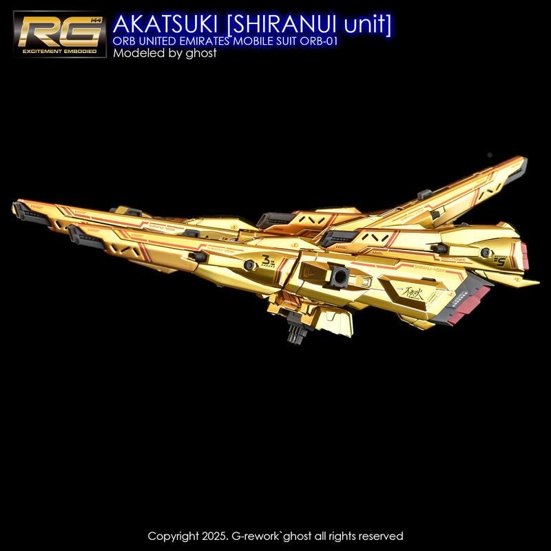 G-Rework Decal - RG ORB-01 Akatsuki Gundam Shiranui Use
