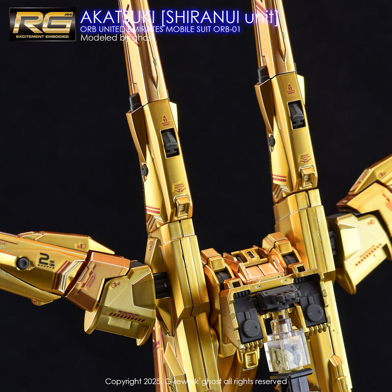 G-Rework Decal - RG ORB-01 Akatsuki Gundam Shiranui Use