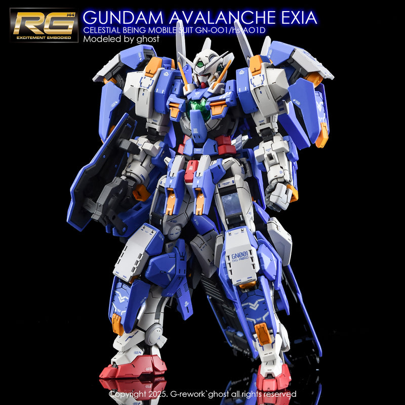 G-Rework Decal - RG GN-001/hs-A01 Gundam Avalanche Exia Use