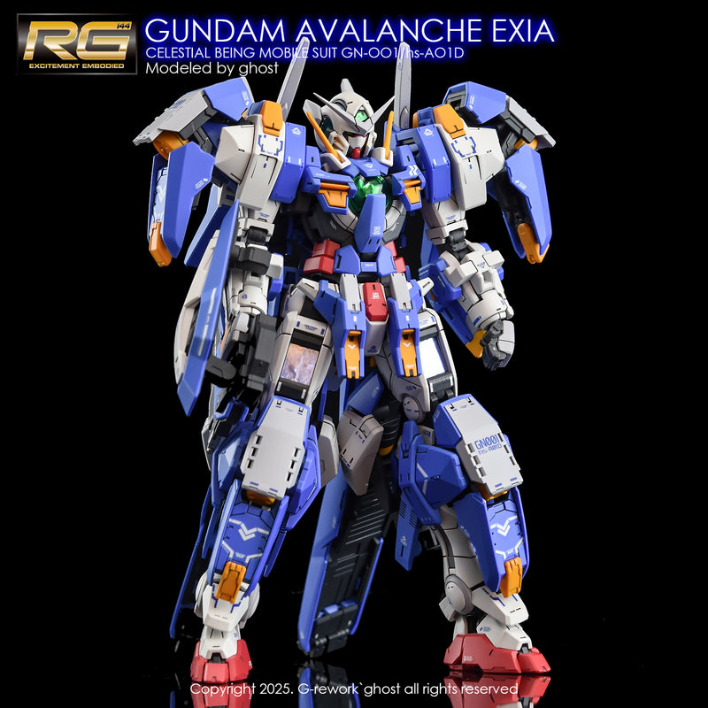 G-Rework Decal - RG GN-001/hs-A01 Gundam Avalanche Exia Use