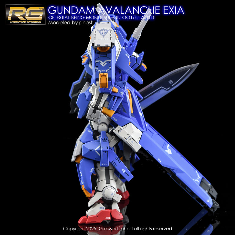 G-Rework Decal - RG GN-001/hs-A01 Gundam Avalanche Exia Use