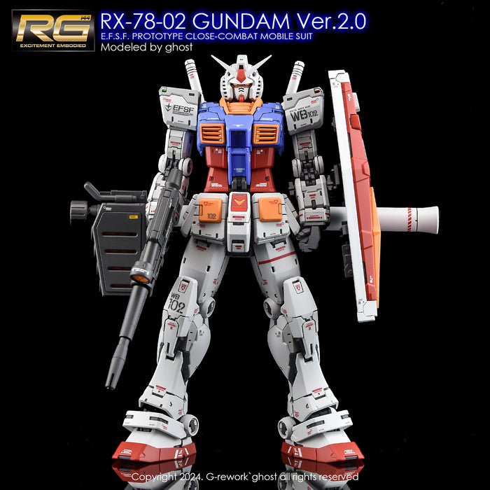 G-Rework Decal - RG RX-78-2 Gundam Ver.2.0 Use