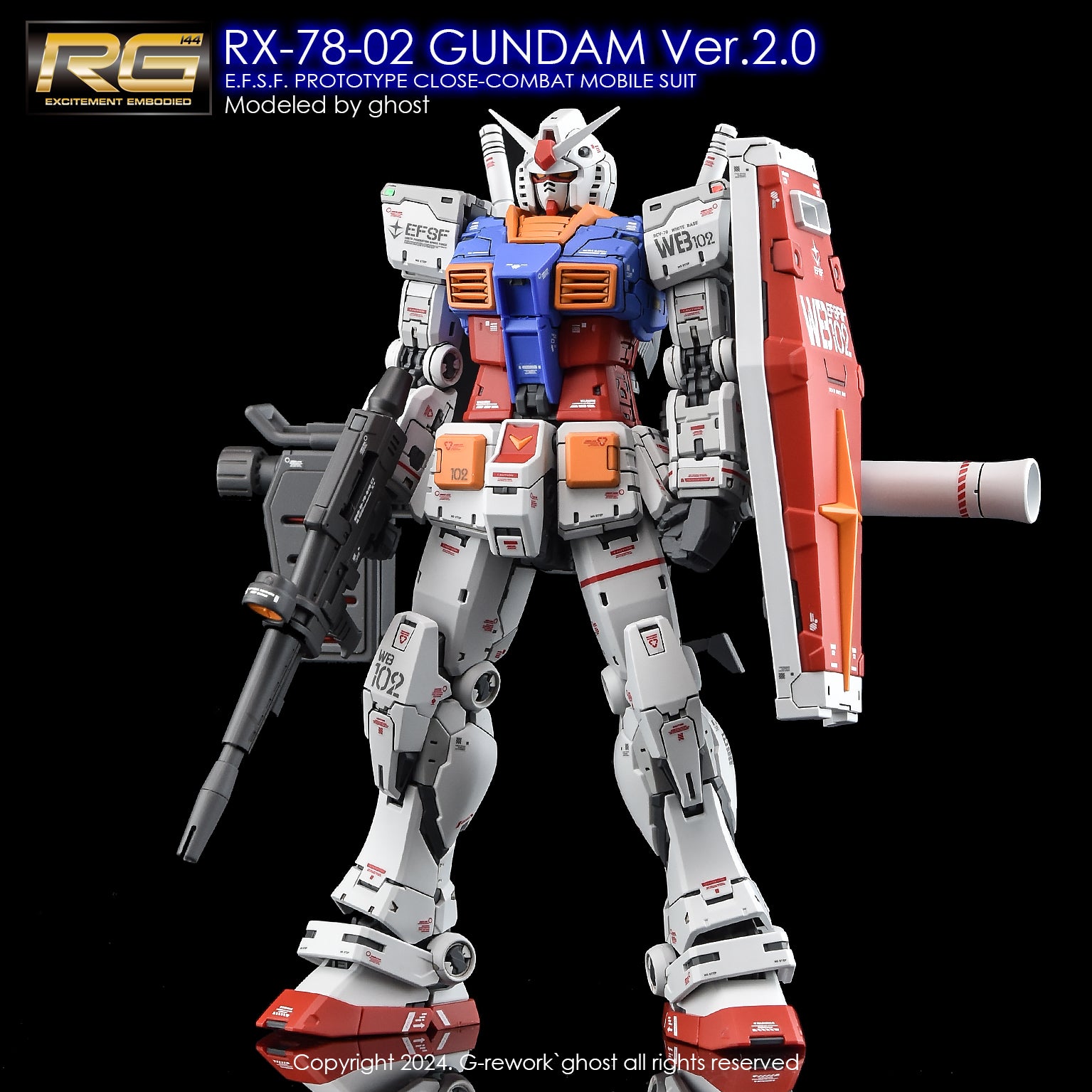 G-Rework Decal - RG RX-78-2 Gundam Ver.2.0 Use - Argama Hobby