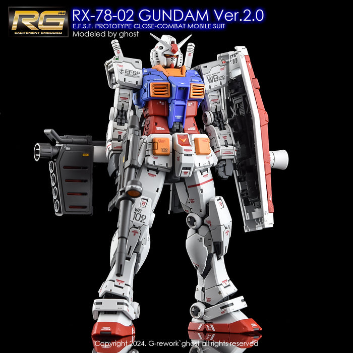 G-Rework Decal - RG RX-78-2 Gundam Ver.2.0 Use