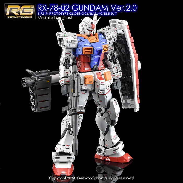 G-Rework Decal - RG RX-78-2 Gundam Ver.2.0 Use