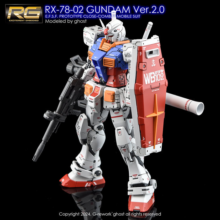 G-Rework Decal - RG RX-78-2 Gundam Ver.2.0 Use