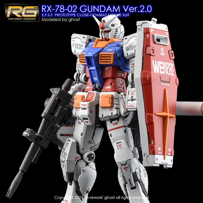 G-Rework Decal - RG RX-78-2 Gundam Ver.2.0 Use