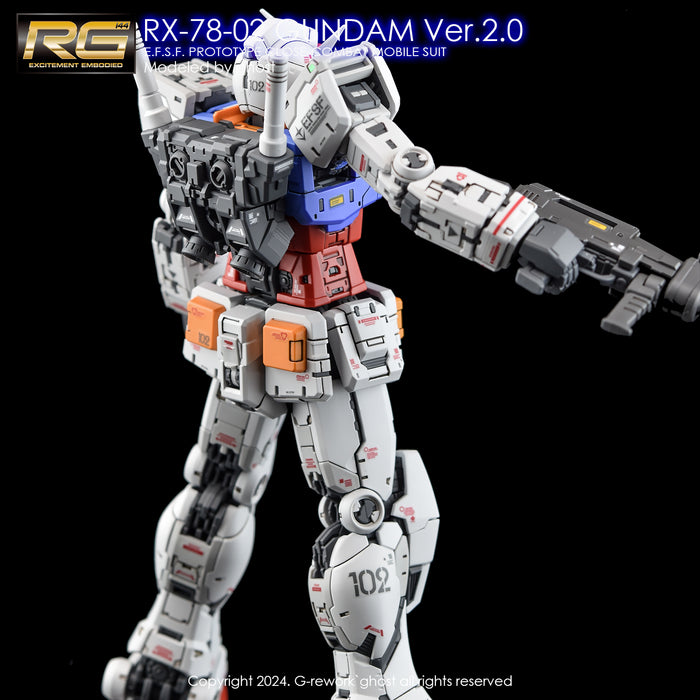 G-Rework Decal - RG RX-78-2 Gundam Ver.2.0 Use