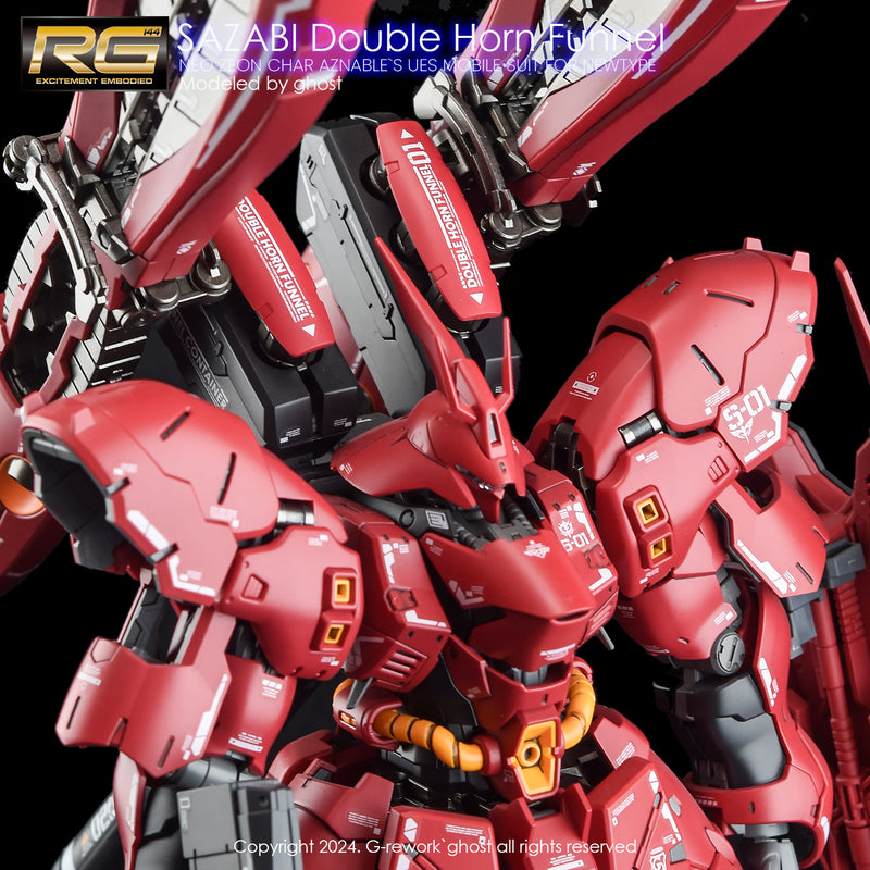 G-Rework Decal - RG MSN-04ff Sazabi Double Horn Funnel Use