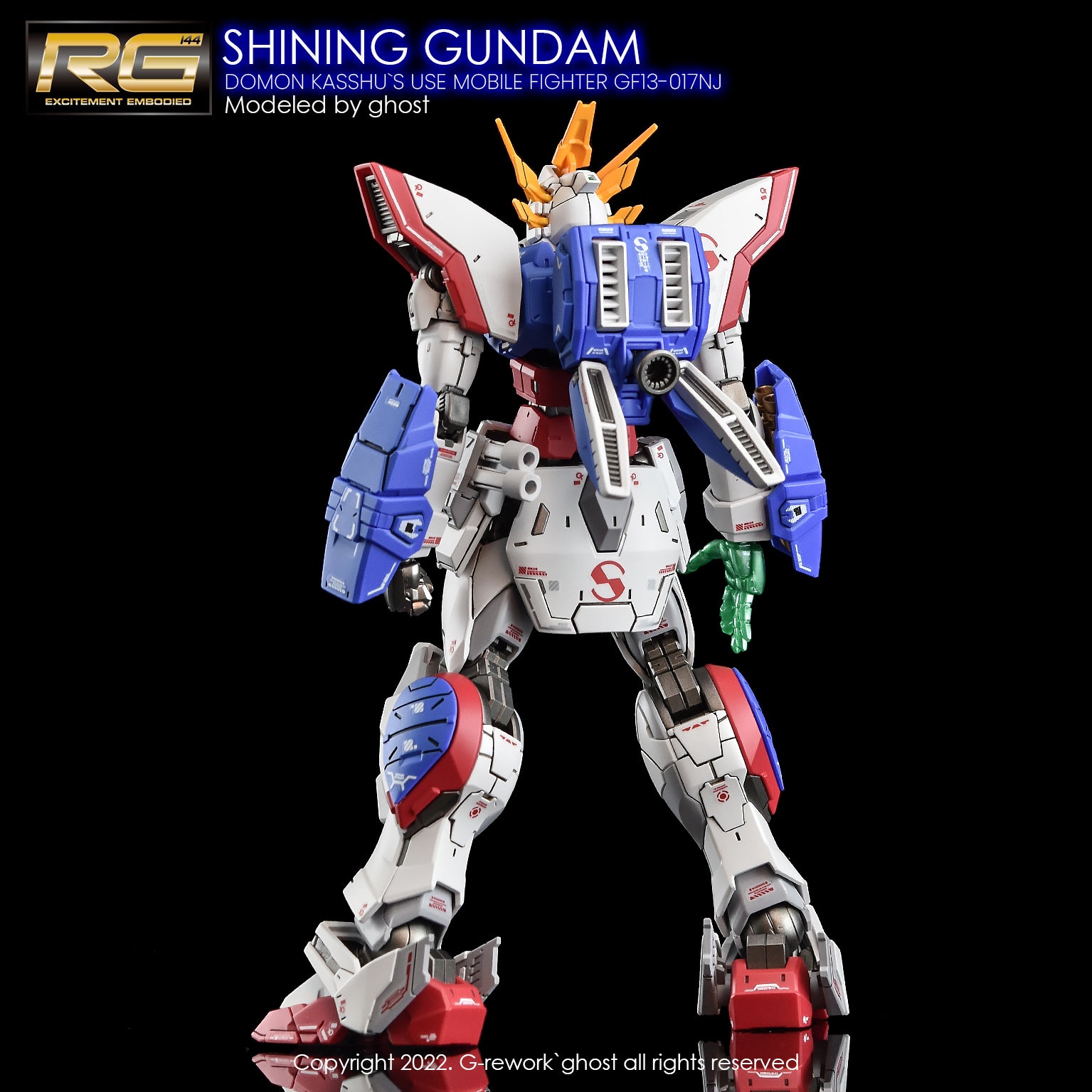 G-Rework Decal - RG GF13-017NJII God Gundam Use - Argama Hobby