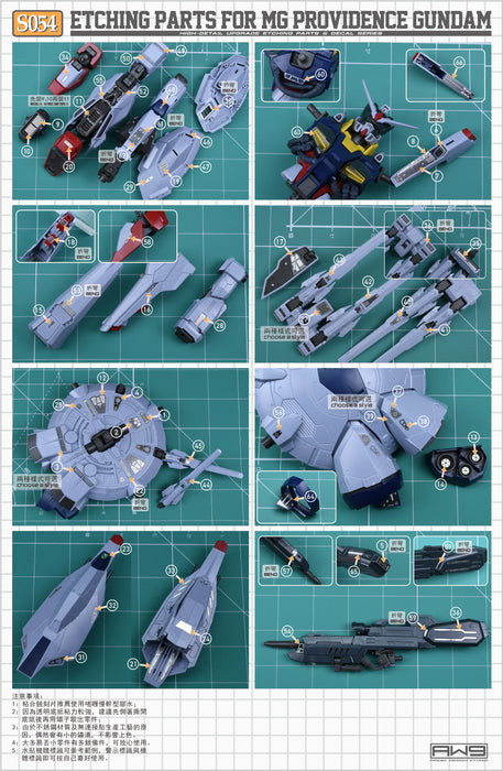 Madworks S054 Etching Parts for MG ZGMF-X13A Providence Gundam