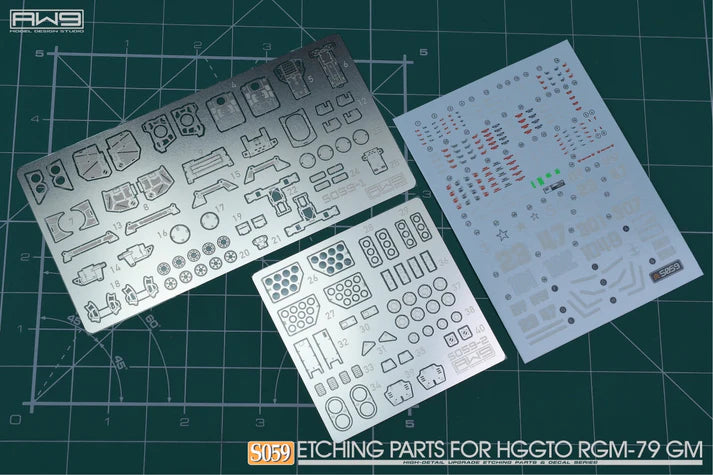 Madworks S059 Etching Parts for HG GTO RGM-79 GM