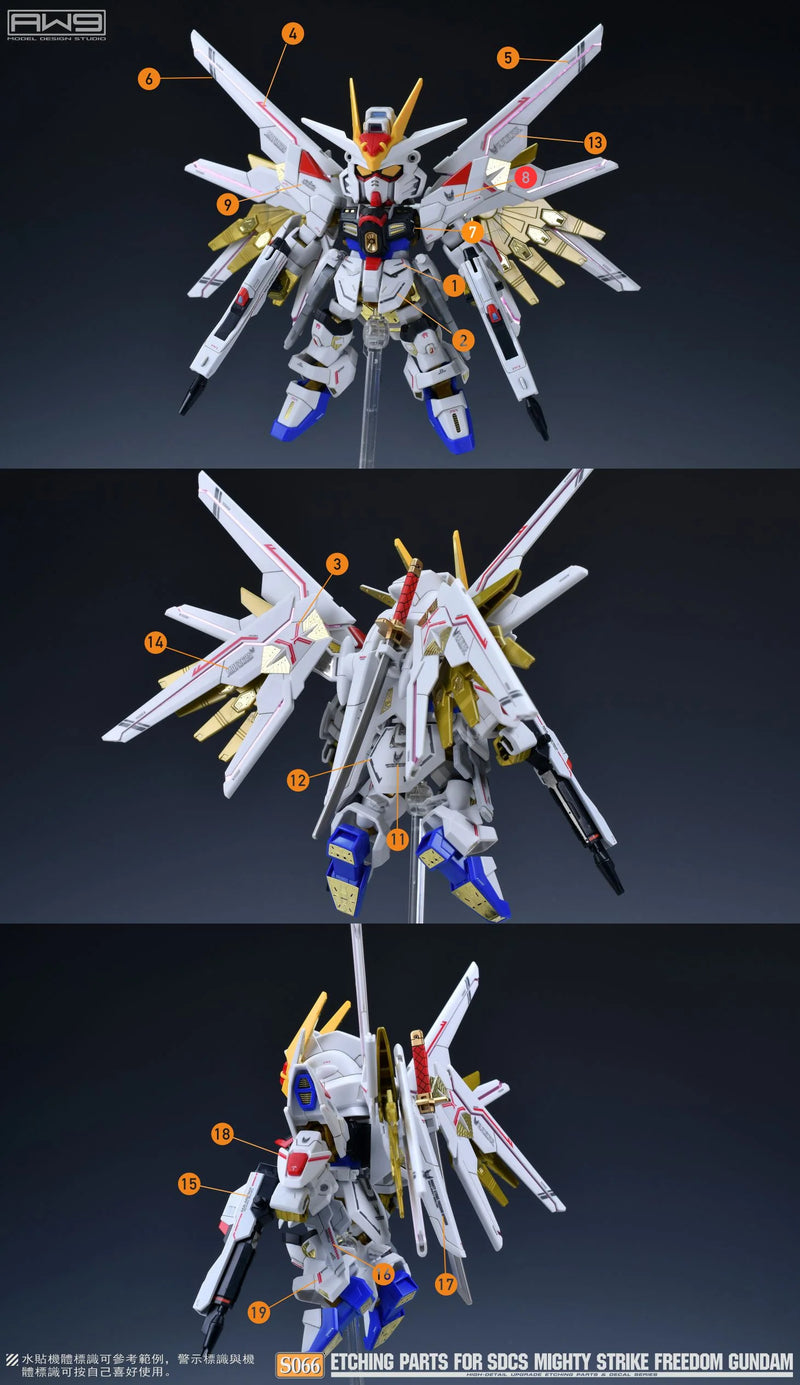 Madworks S066 Etching Parts for SDCS Mighty Strike Freedom Gundam