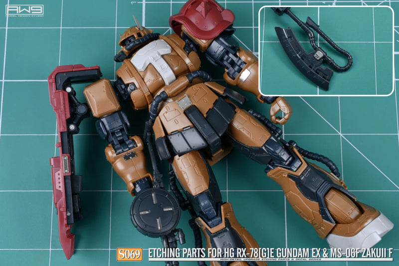 Madworks S069 Etching Parts for HG RX-78[G]E Gundam EX [RFV] & HG MS-06F Zaku II F Type [RFV] (2-in-1)