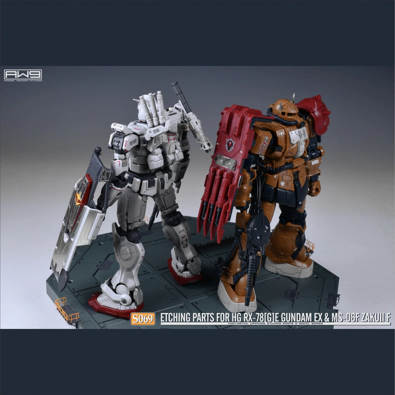 Madworks S069 Etching Parts for HG RX-78[G]E Gundam EX [RFV] & HG MS-06F Zaku II F Type [RFV] (2-in-1)