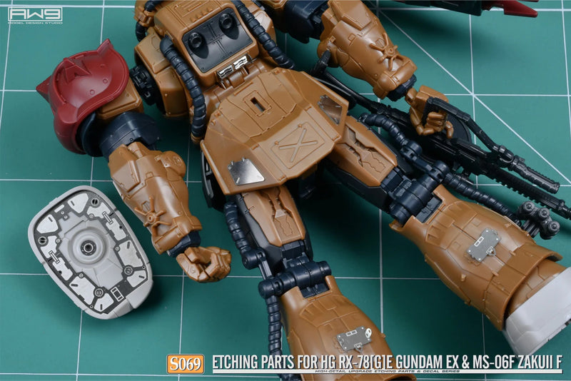 Madworks S069 Etching Parts for HG RX-78[G]E Gundam EX [RFV] & HG MS-06F Zaku II F Type [RFV] (2-in-1)