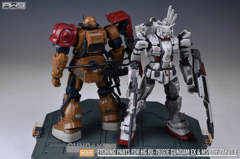 Madworks S069 Etching Parts for HG RX-78[G]E Gundam EX [RFV] & HG MS-06F Zaku II F Type [RFV] (2-in-1)