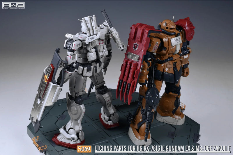 Madworks S069 Etching Parts for HG RX-78[G]E Gundam EX [RFV] & HG MS-06F Zaku II F Type [RFV] (2-in-1)