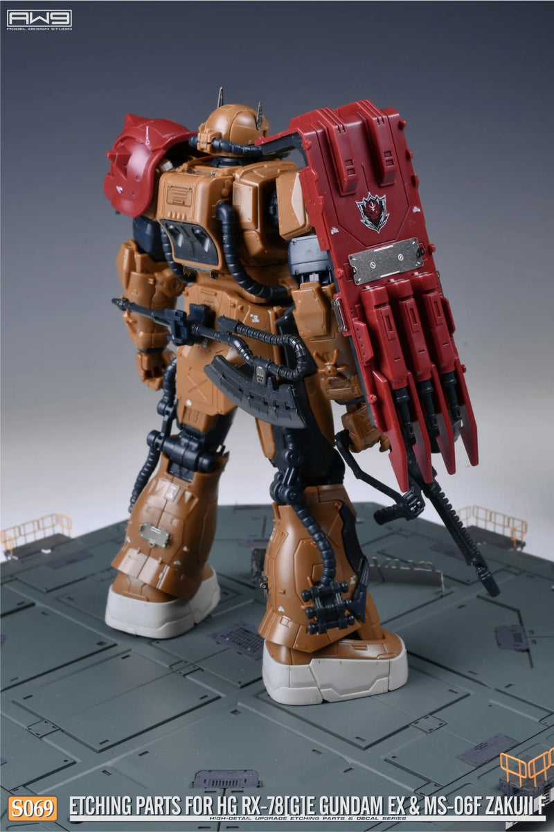 Madworks S069 Etching Parts for HG RX-78[G]E Gundam EX [RFV] & HG MS-06F Zaku II F Type [RFV] (2-in-1)