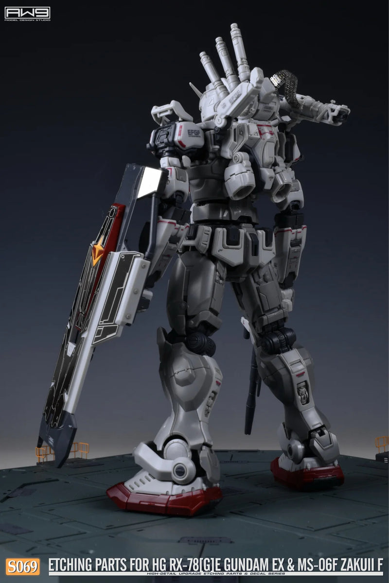Madworks S069 Etching Parts for HG RX-78[G]E Gundam EX [RFV] & HG MS-06F Zaku II F Type [RFV] (2-in-1)