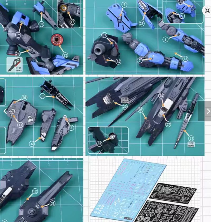 Madworks S073 Etching Parts for MG Gundam Vidar
