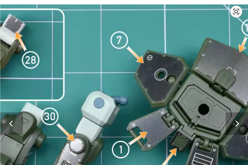 Madworks S074 Etching Parts for HG Scopedog Turbo Custom