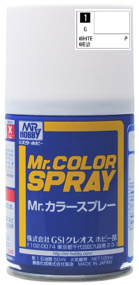 Mr.Color Spray S01 - White (Gloss/Primary)