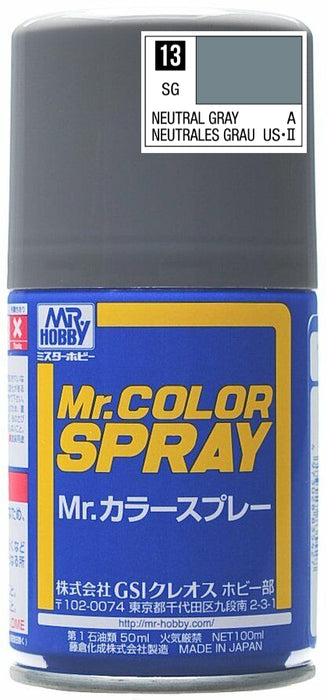 Mr.Color Spray S13 - Neutral Gray (Semi-gloss/Aircraft)