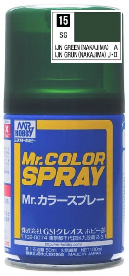 Mr.Color Spray S15 - IJN Green Nakajima (Semi-gloss/Aircraft)