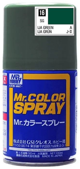 Mr.Color Spray S16 - IJA Green (Semi-gloss/Aircraft)