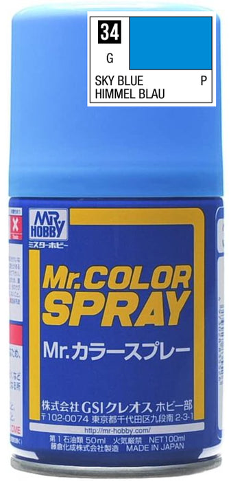 Mr.Color Spray S34 - Sky Blue (Gloss/Primary)