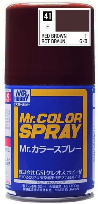 Mr.Color Spray S41 - Red Brown (3/4Flat/Tank)