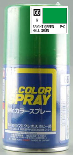 Mr.Color Spray S66 - Bright Green (Gloss/Primary)