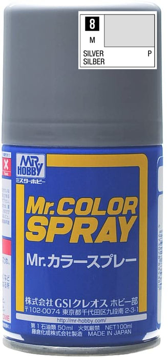 Mr.Color Spray S08 - Silver (Metallic/Primary)