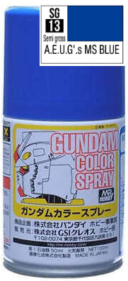 Mr.Hobby Gundam Color Spray SG13 - AEUG's MS Blue (Semi-Gloss)
