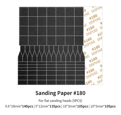 Dspiae Sanding Paper for Reciprocating Sander (MSP-ES01 to 12, MSP-ESS, SP-ES01 to 12)