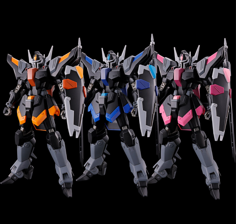 Premium Bandai High Grade (HG) HGCE 1/144 Black Knight Squad Rud-ro.A Redelard Custom & Daniel Custom & Liu Custom Set