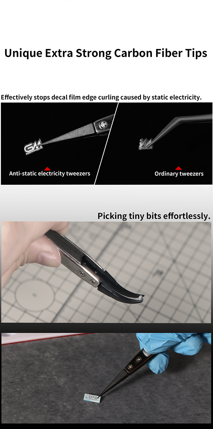 Dspiae Stainless Steel Precision Tweezers (AT-TZ01 to AT-TZ08)