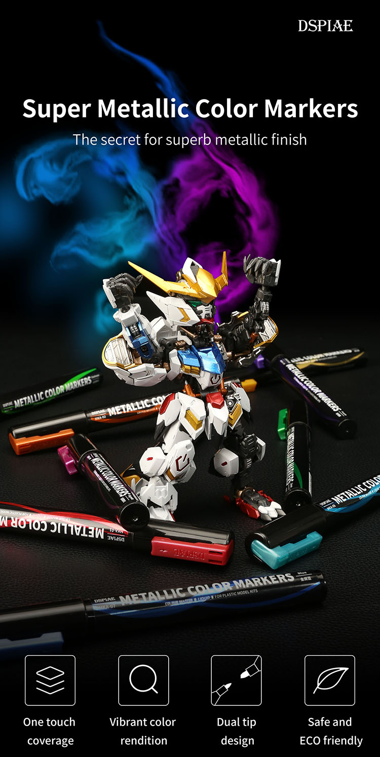DSPIAE Super Metallic Color Markers
