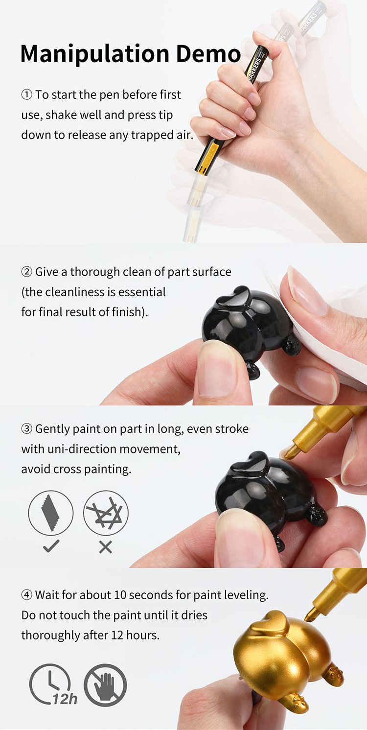 DSPIAE Super Metallic Color Markers